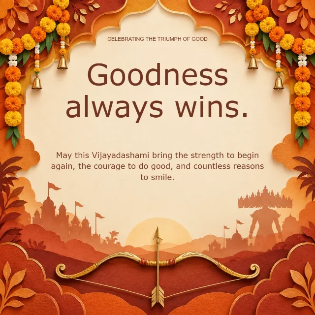 Golden beginnings: Goodness always wins.