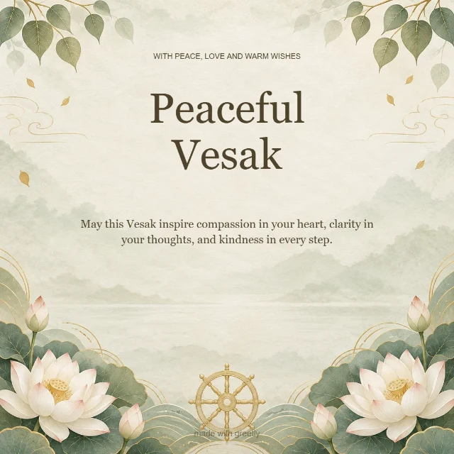 A peaceful Vesak: Peaceful Vesak