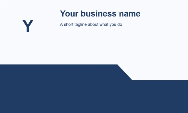 Finance banner: Your business name