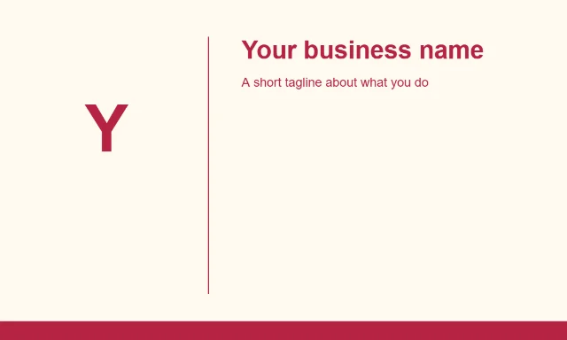 Logo signature: Your business name