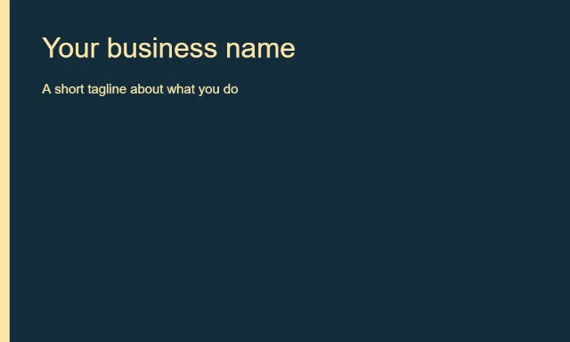 Midnight professional: Your business name