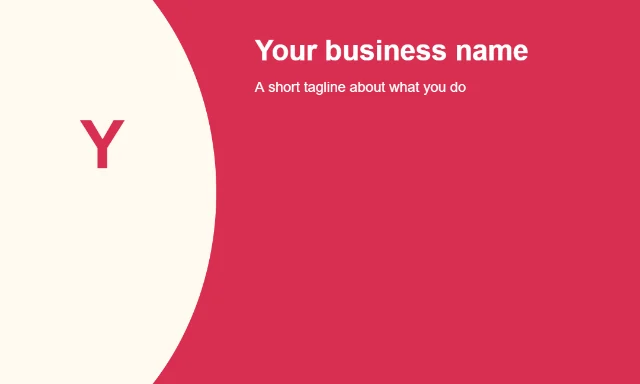 Modern curve: Your business name