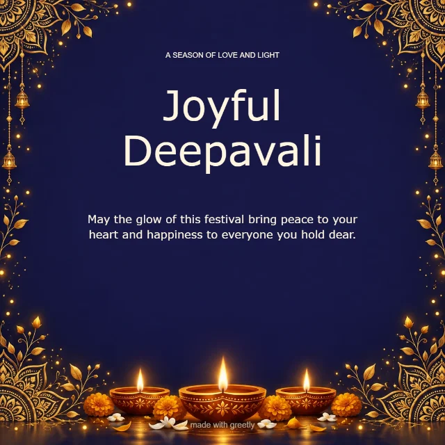 Deepavali glow: Joyful Deepavali