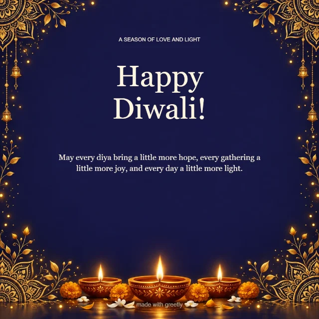 A thousand little lights: Happy Diwali!