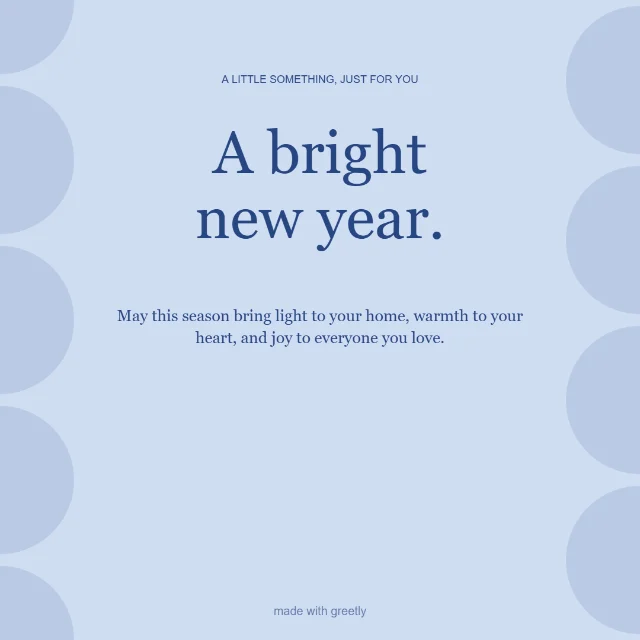 Festive · Golden moments: A bright new year.