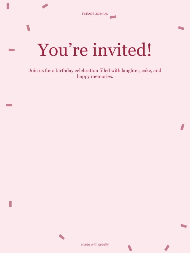 Birthday party: You’re invited!