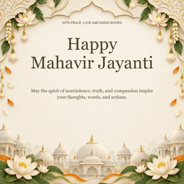 Mahavir Jayanti wishes: Happy Mahavir Jayanti