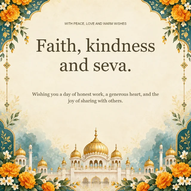 A little kindness, every day: Faith, kindness and seva.